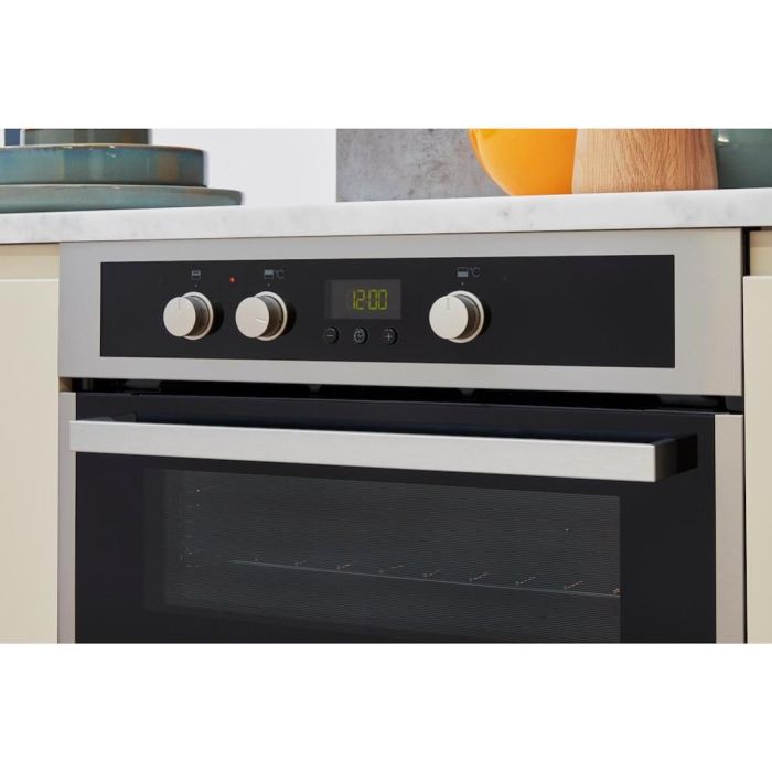 Whirlpool AKL 307 IX Built-Under Double Oven - Inox and Black