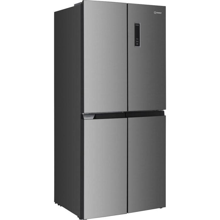 Indesit Push&Go INGF 6421 XP4UK Total No Frost 4 Door American Fridge Freezer - Inox