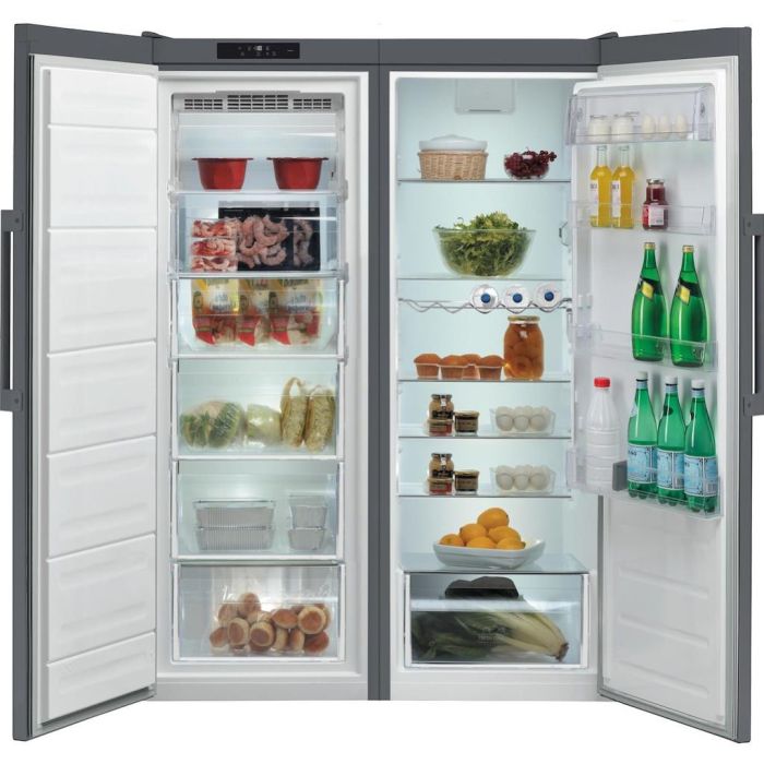 Hotpoint SH6A2QGR 60cm Tall Freestanding Fridge - Graphite