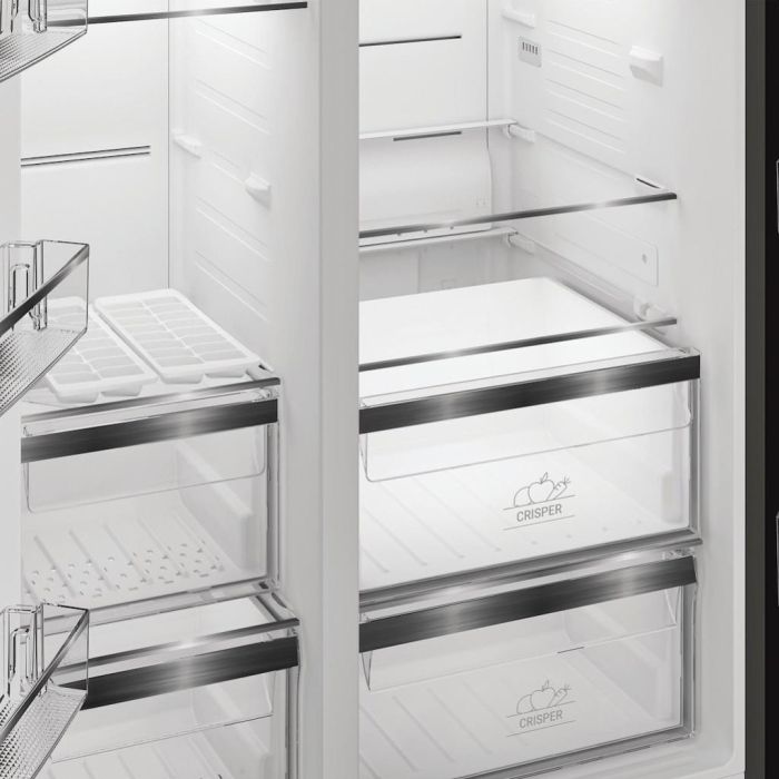 Hotpoint HPG26592XP4UKWR Freestanding American Fridge Freezer with EvenFlow - Inox
