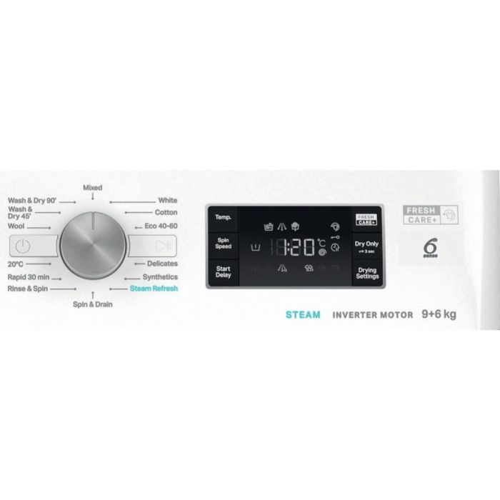 Whirlpool FFWDB964489WVUK 9+6kg Washer Dryer