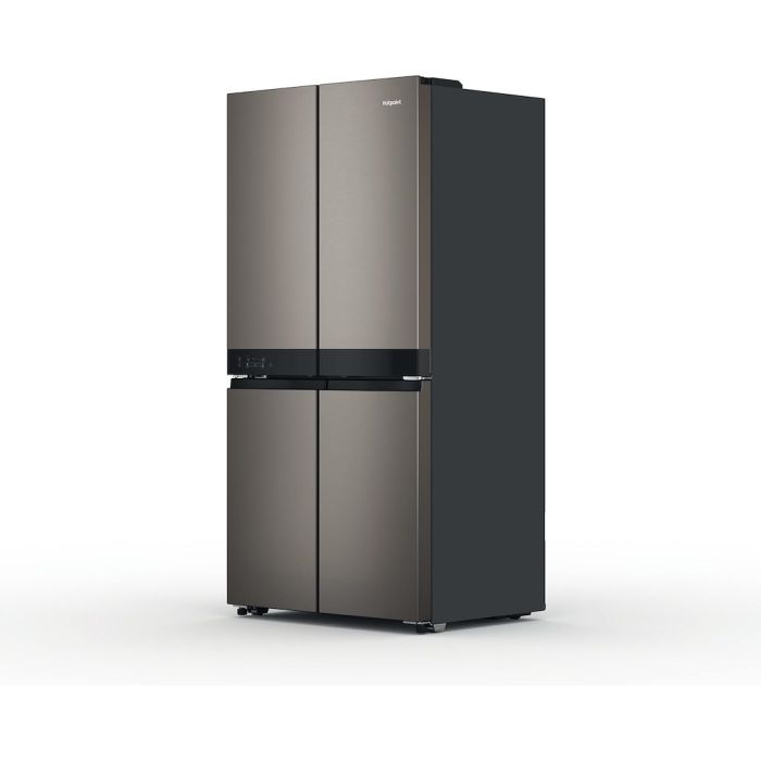 Hotpoint HQ9U2BLG 4-Door American Fridge Freezer - Inox