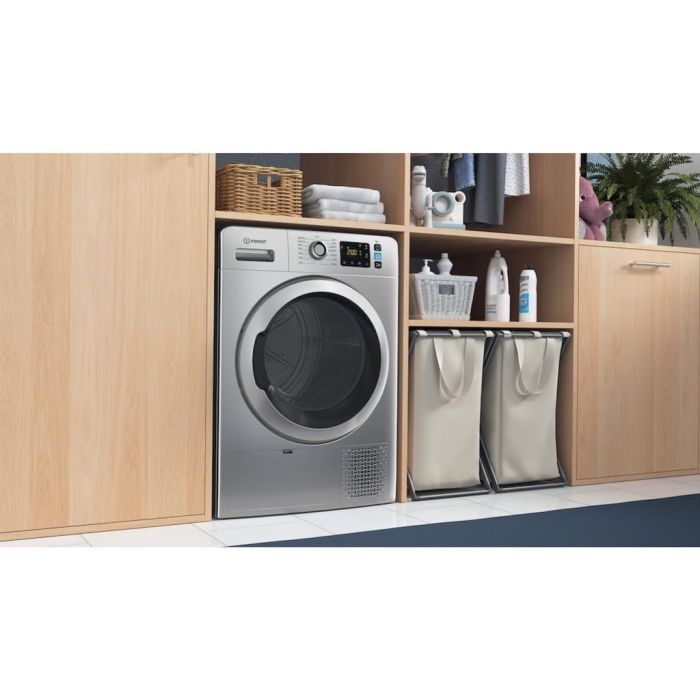Indesit YT M11 82SS X UK 8kg Freestanding Heat Pump Tumble Dryer – Silver