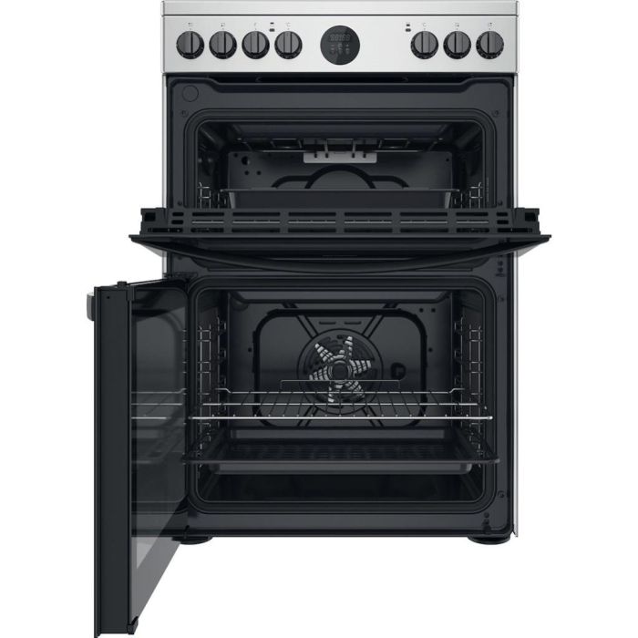 Indesit ID67V9HCX/UK Double Cooker - inox