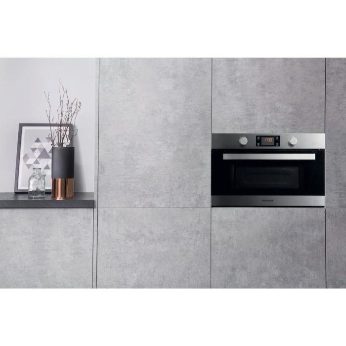 Hotpoint MD 344 IX H Built-In Microwave - Stainless Steel
