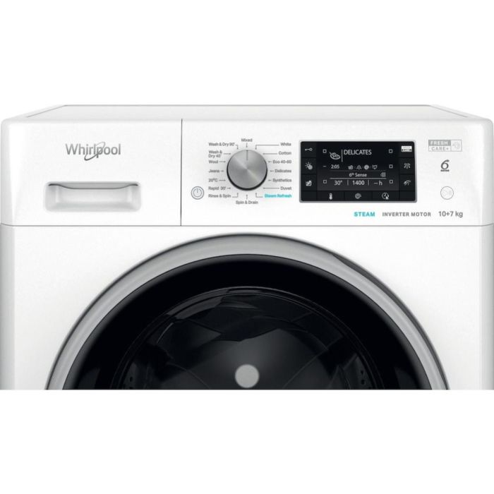 Whirlpool FFWDD 1074489 BSV UK Freestanding 10+7kg Washer Dryer