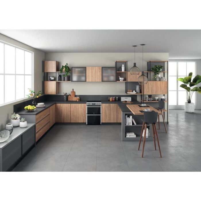 Hotpoint HDM67V8D2CX/UK Electric Double Cooker - Inox