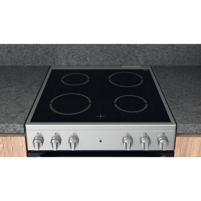 Hotpoint HS67V5KHX Freestanding Electric Cooker - Inox