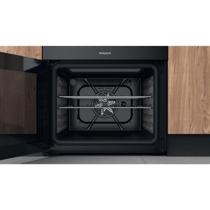 Hotpoint HDM67I9H2CB/U Double Electric 60cm Cooker - Black