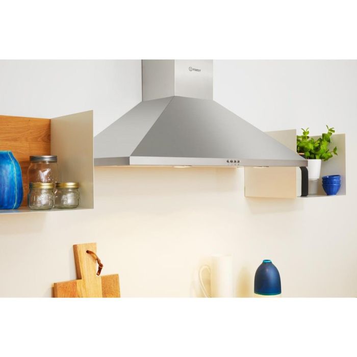 Indesit IHPC 9.5 LM X Cooker Hood - Silver