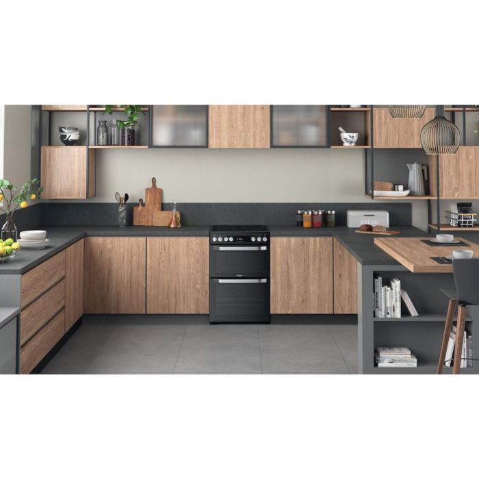 Hotpoint HDM67V9HCB/U Electric Double Cooker - Black
