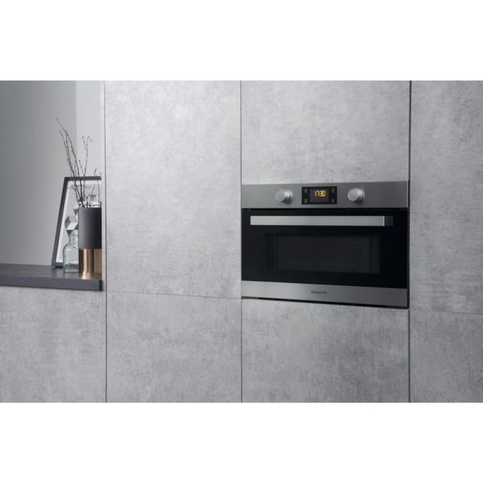 Hotpoint MD 344 IX H Built-In Microwave - Stainless Steel