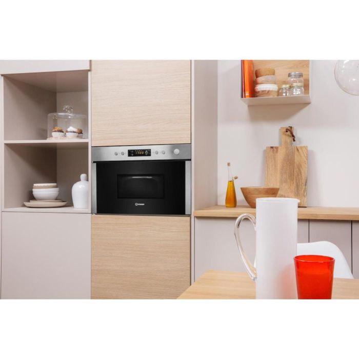 Indesit MWI 3213 IX Built-In Microwave in Stainless Steel