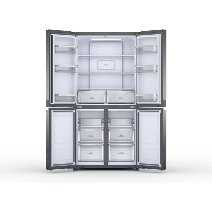 Hotpoint HQ9B2LG 4-Door American Fridge Freezer - Stainless Steel