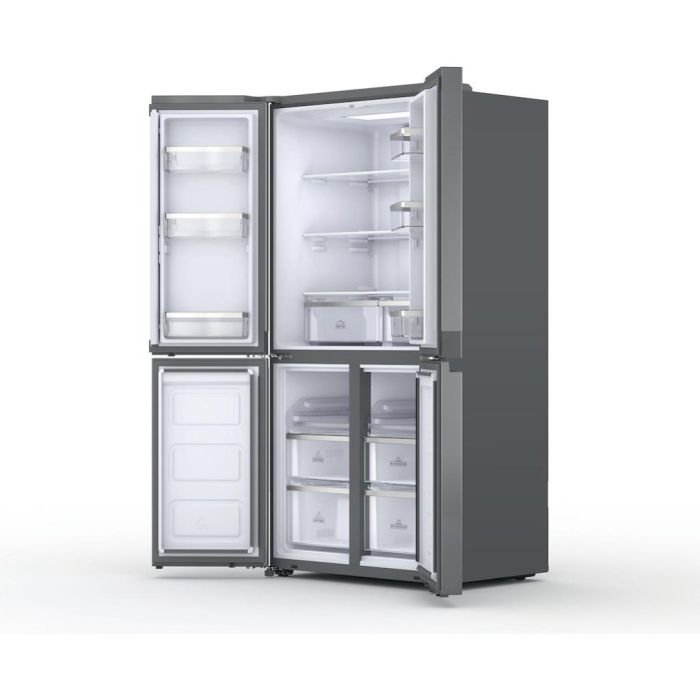 Hotpoint HQ9B2LG 4-Door American Fridge Freezer - Stainless Steel