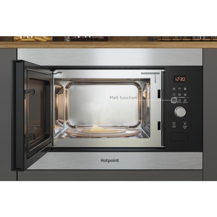 Hotpoint MF25G IX H Built-In Compact Microwave Oven - Inox