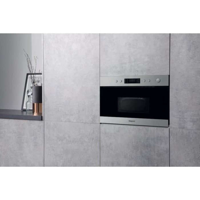 Hotpoint MN 314 IX H Built-In Microwave - Stainless Steel