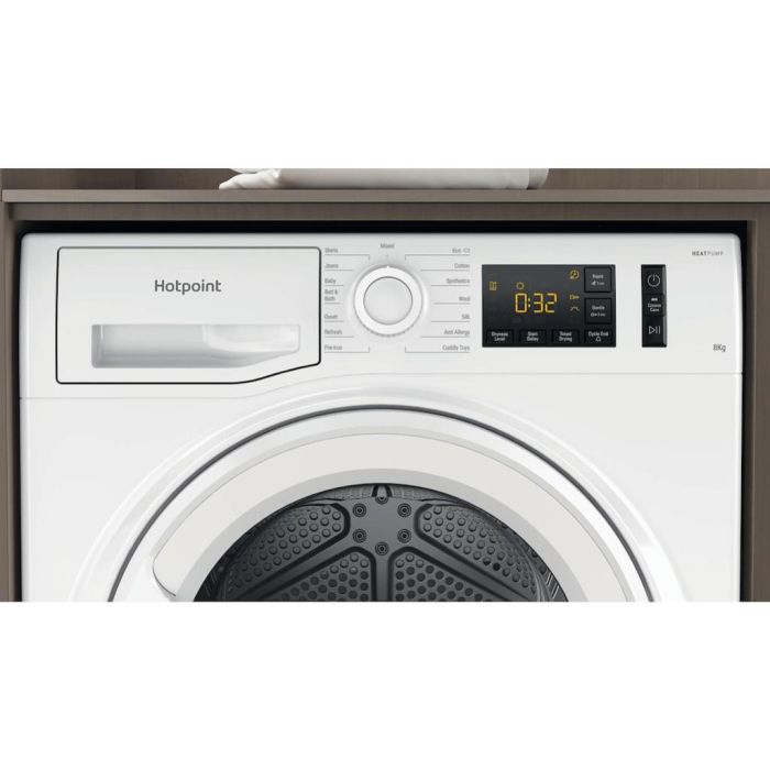 Hotpoint Crease Care Heat Pump Tumble Dryer - White - 8kg - A++ Rated - NT M11 82 UK