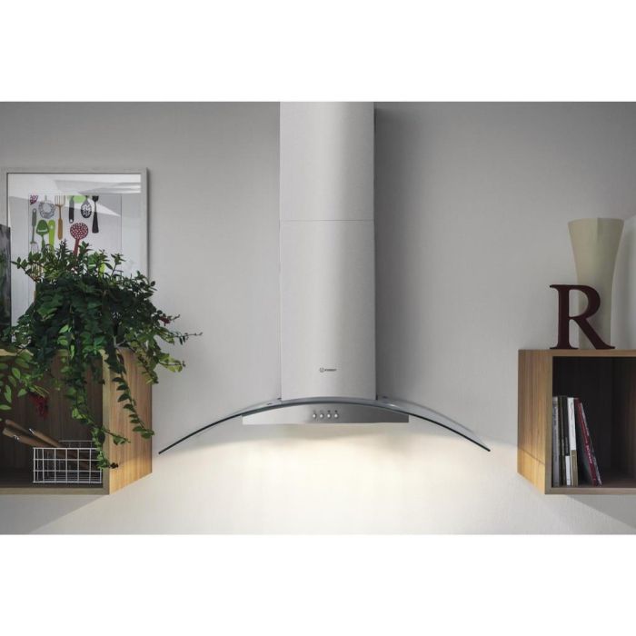 Indesit IHGC 6.5 LM X Cooker Hood - Stainless Steel
