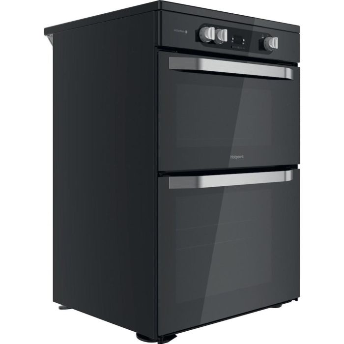 Hotpoint HDM67I9H2CB/U Double Electric 60cm Cooker - Black