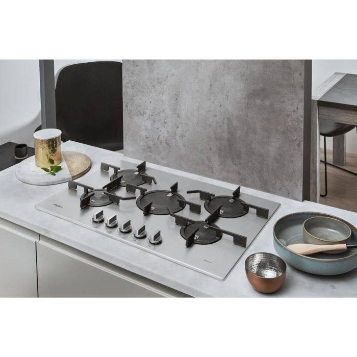 Whirlpool PMW75D2IXL Gas Hob 5 Burners - Inox