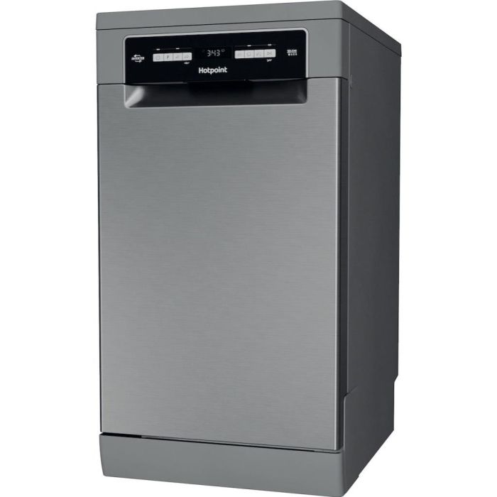 Hotpoint HSFO 3T223 W X UK N Slimline Dishwasher - Stainless Steel