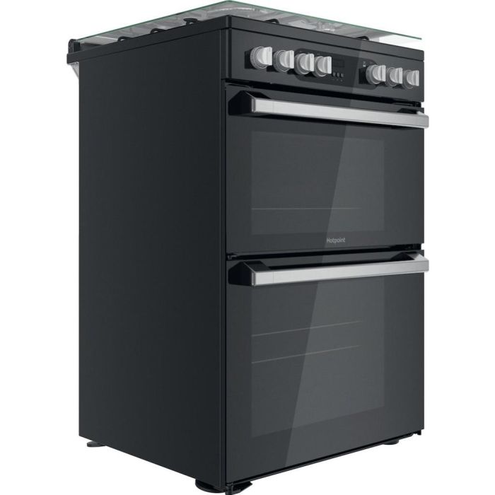 Hotpoint HDM67G9C2CSB/UK Dual Fuel Double Cooker - Black