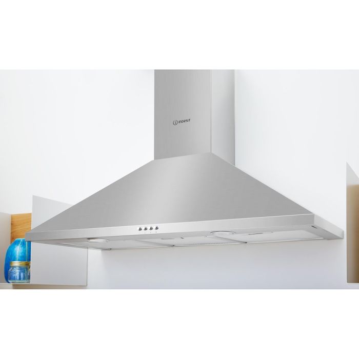 Indesit IHPC 9.5 LM X Cooker Hood - Silver