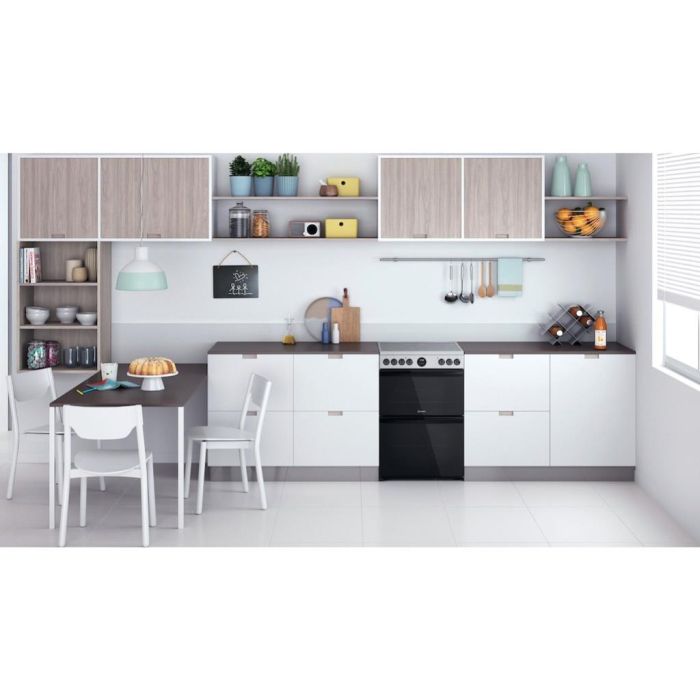 Indesit ID67V9HCX/UK Double Cooker - inox