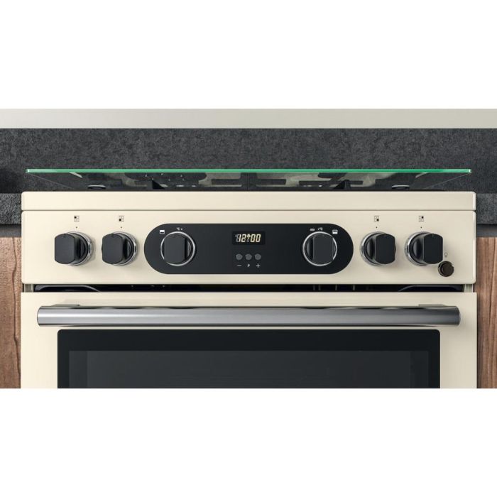Hotpoint CD67G0C2CJ/UK Gas Cooker 60cm Double Oven - Jasmine