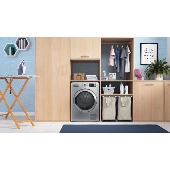 Indesit YT M11 82SS X UK 8kg Freestanding Heat Pump Tumble Dryer – Silver