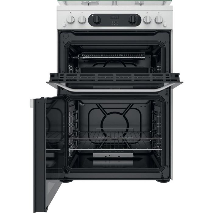 Hotpoint HDM67G0CCW/UK Double Cooker - White