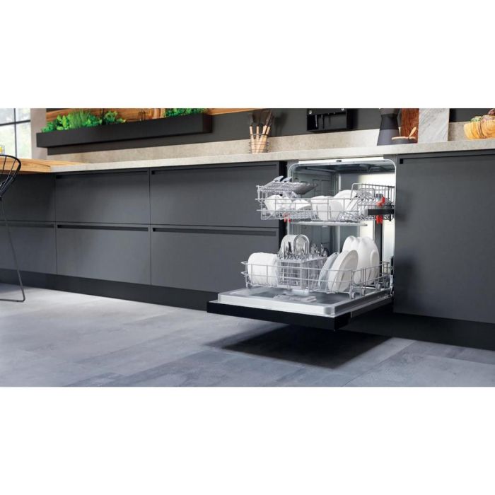 Hotpoint H3B L626 B UK Semi-Integrated 14 Place Settings Dishwasher - Black