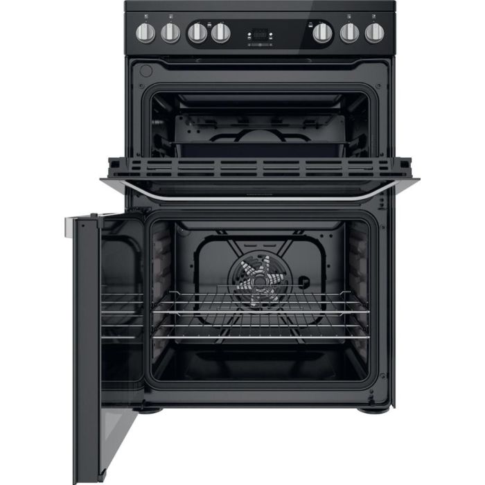 Hotpoint HDM67V9HCB/U Electric Double Cooker - Black