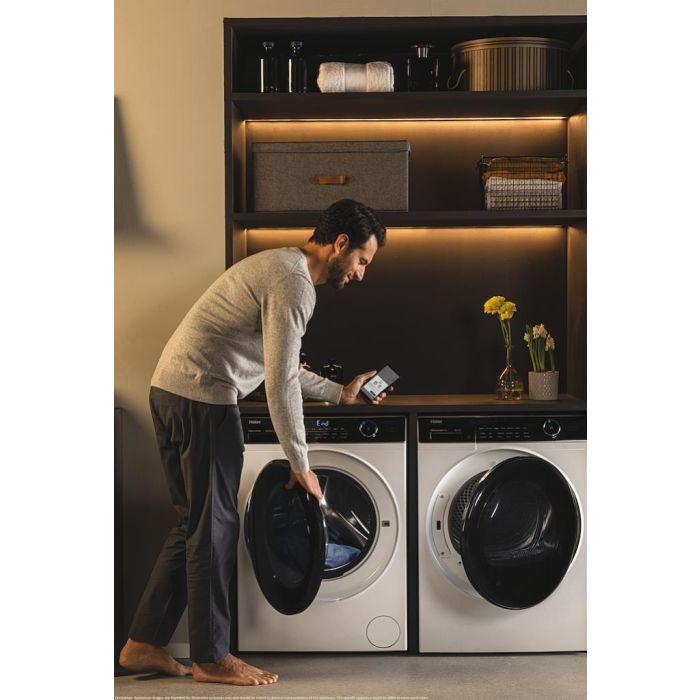 Haier I Pro Series 5 HD90-A3959 9kg Heat pump tumble dryer with A+++ Energy Rating - White