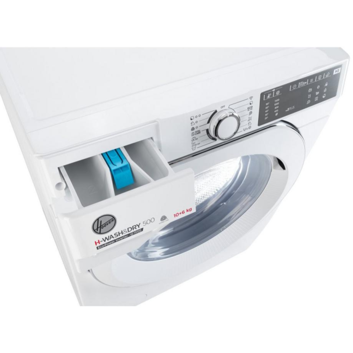 Hoover HDB 5106AMC/1-80 H-Wash&Dry 500 6/10kg 1500rpm D/A Rated Freestanding Washer Dryer - White