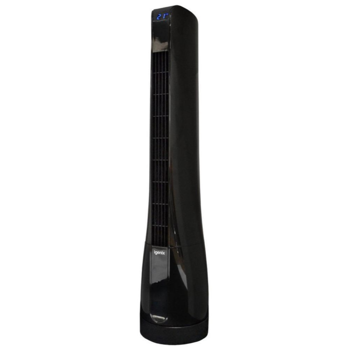Igenix DF0037BL 35 Inch Digital Tower Fan with Remote Control Black