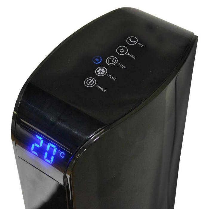 Igenix DF0037BL 35 Inch Digital Tower Fan with Remote Control Black