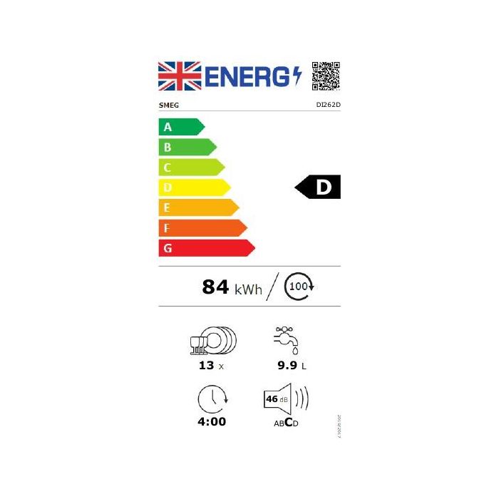 Smeg DI262D 60cm Fully Integrated Dishwasher