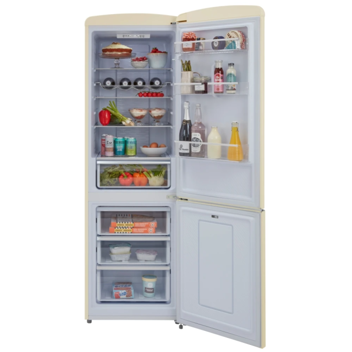 CDA Florence Barley Retro 60cm Freestanding Frost Free 60/40 Fridge Freezer