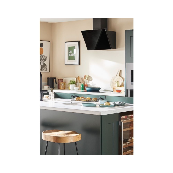 CDA EGA60BL 60cm Angled Gesture Control Extractor