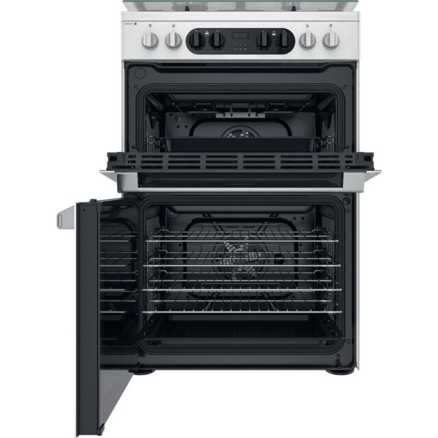 Hotpoint HD67G8CCX Dual Fuel Cooker