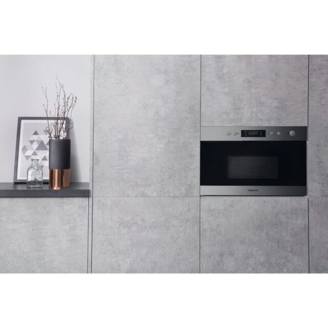 Hotpoint MN 314 IX H Built-In Microwave - Stainless Steel