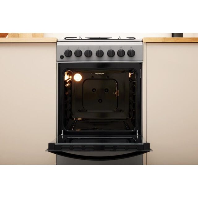 Indesit IS5G4PHSS/UK Dual Fuel Cooker - Stainless Steel