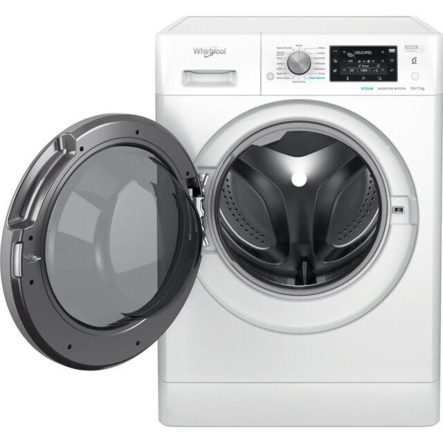 Whirlpool FFWDD 1074489 BSV UK Freestanding 10+7kg Washer Dryer