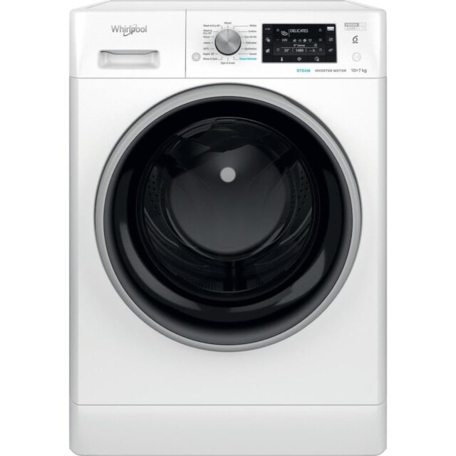 Whirlpool FFWDD 1074489 BSV UK Freestanding 10+7kg Washer Dryer