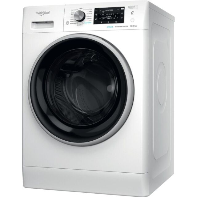 Whirlpool FFWDD 1074489 BSV UK Freestanding 10+7kg Washer Dryer