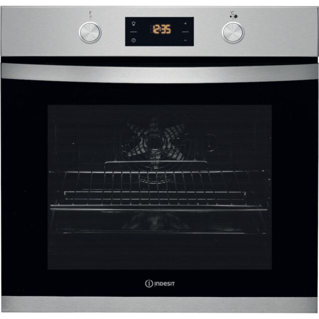 Indesit KFW 3841 JH IX UK Electric Single Built-In Oven - Stainless Steel