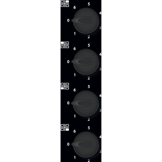 Whirlpool AKM 609 IX Ceramic Hob 4 Zones 60cm - Black