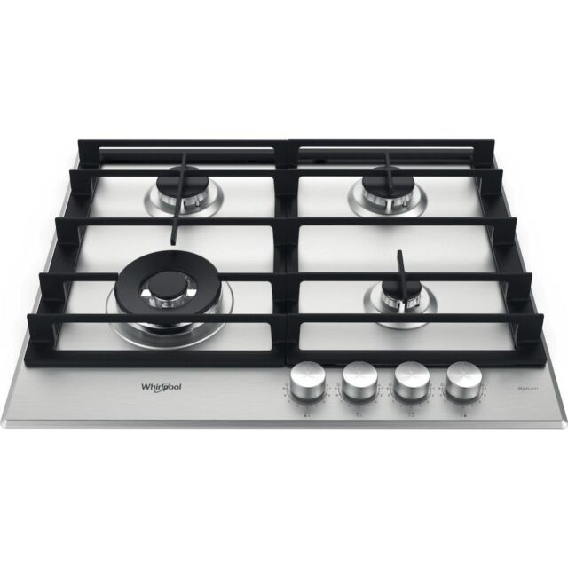 Whirlpool GMWL628IXL Gas Hob 4 Burners - Inox